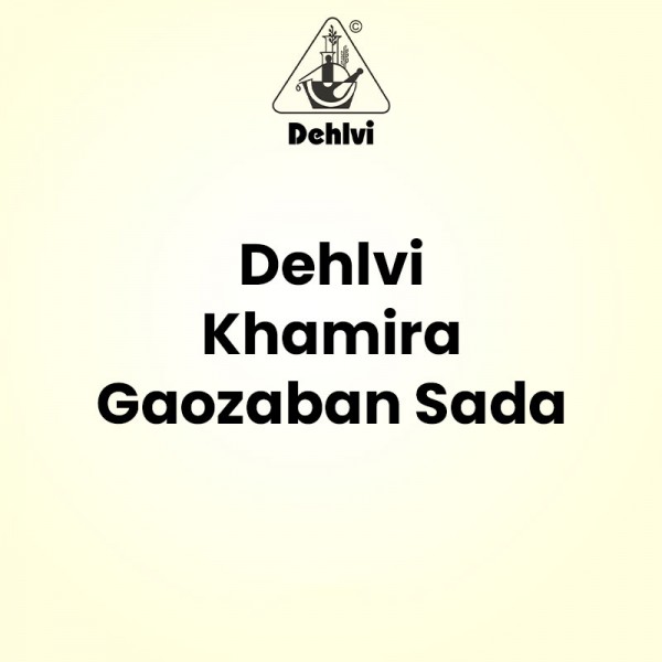 Dehlvi Khamira Gaozaban Sada